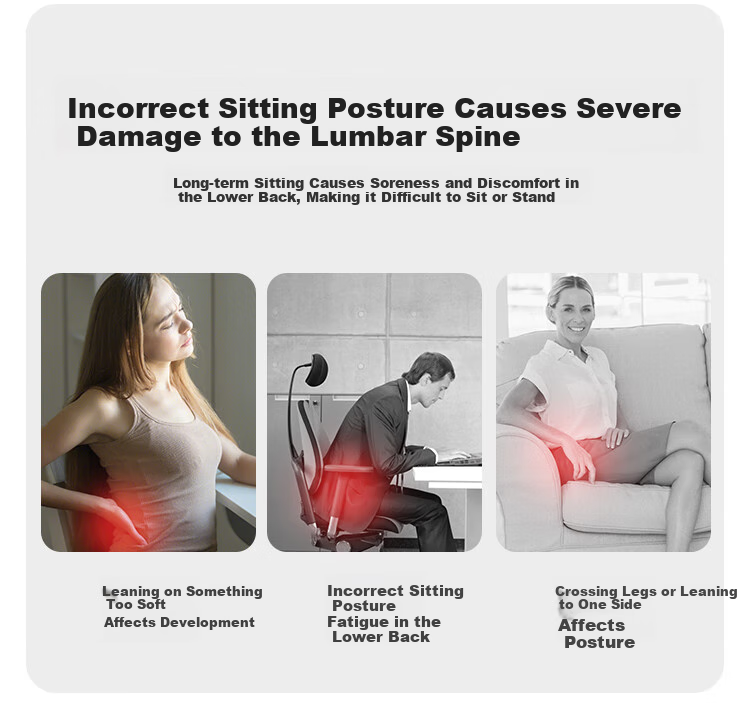 JD Original Posture-Correcting Lumbar Support Cushion, Back Support for Students, Seat Cushion, Breathable Ergonomic Lumbar Support Pad 6
