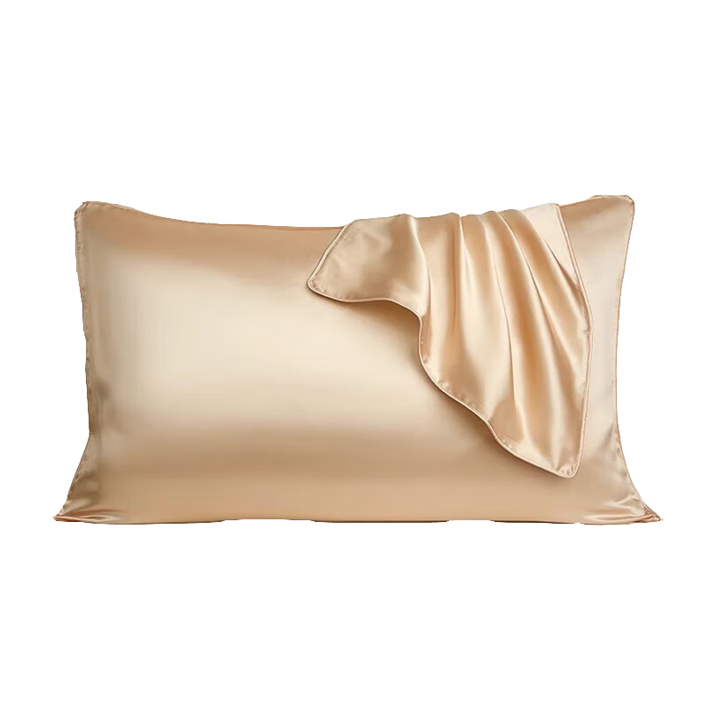 Sinuoman Luxury Silk Pillowcase, Smooth Mulberry Silk Pillow Cover, Single Solid Color, 48*74cm, Single Pack - Space Gray