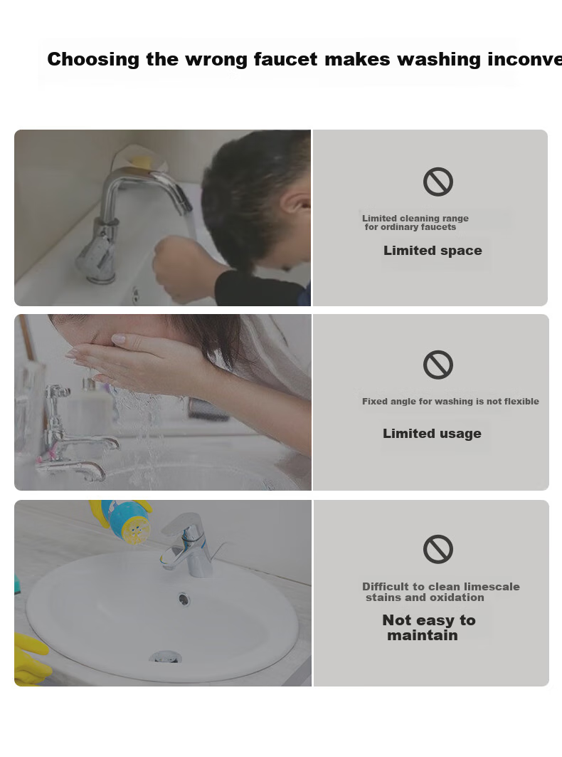 JOMOO Basin Faucet, Pull-Out Design, Hot And Cold Water, Washbasin Faucet, Face Washing Basin Faucet, 32344-574 7