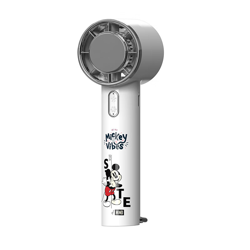 Disney Ice-Cold Cooling Mini Fan with Strong Airflow, Long Battery Life, Handheld Portable USB Rechargeable Electric Fan for Office Desk Birthday Gift Graduation Trip K56 Mickey Mouse
