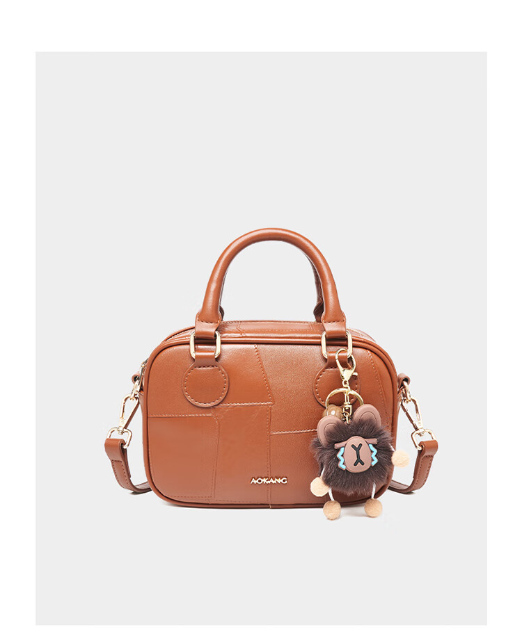 Aokang Women's Handbag, Fashionable Bowling Bag, Trendy Versatile Commuter Crossbody Shoulder Bag, Birthday Gift for Wife Or Girlfriend on May 20th 7