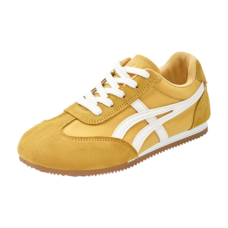 La Chapelle Women's Casual Lightweight Sports Shoes Spring Summer New Thick Sole Running Shoes Lemon Yellow Size 36