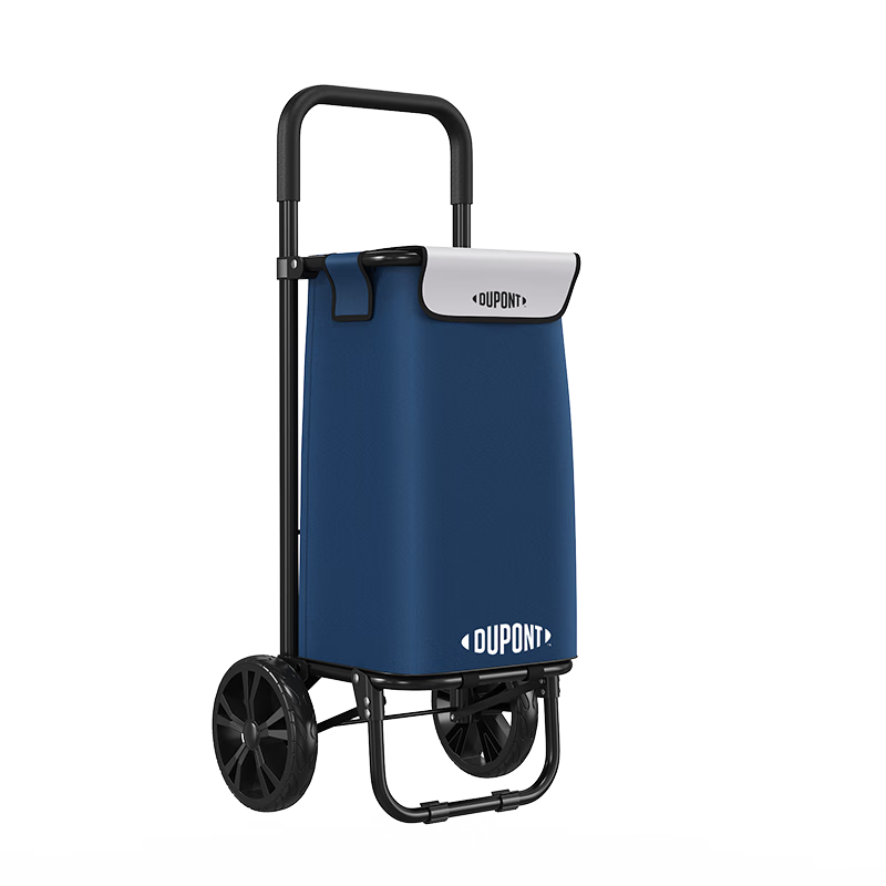 DU PONT Portable Foldable Grocery Shopping Cart Hand Trolley Household Flat Small Cart Stair Climbing Tool