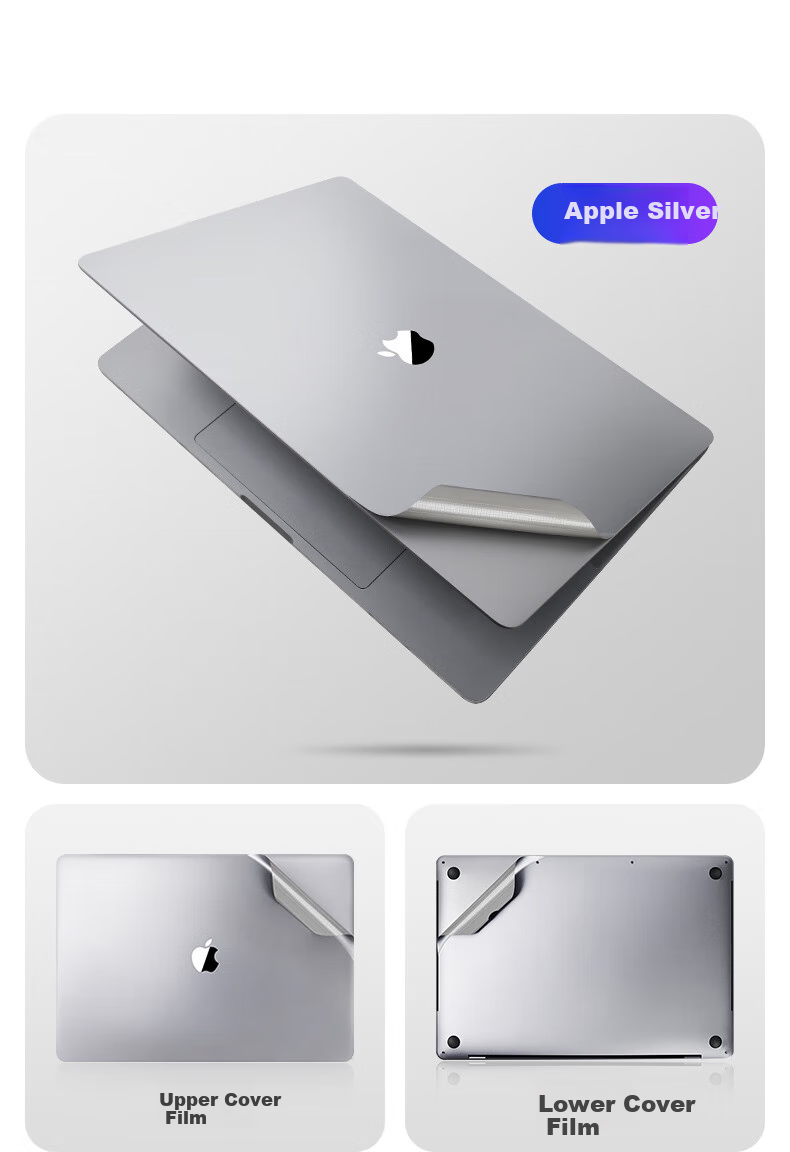 DiyiGongfang Compatible Protective Film for New MacBook Air 13.6/13-Inch M4/M3/M2 Apple Laptop Body Cover, Ultra-Thin Wear-Resistant Easy-To A2681/A3113 8