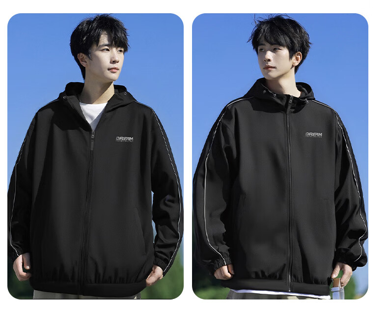 Warrior Men's Hooded Windproof Jacket for Spring And Autumn, Outdoor Hiking Waterproof Sports Coat 2220 11