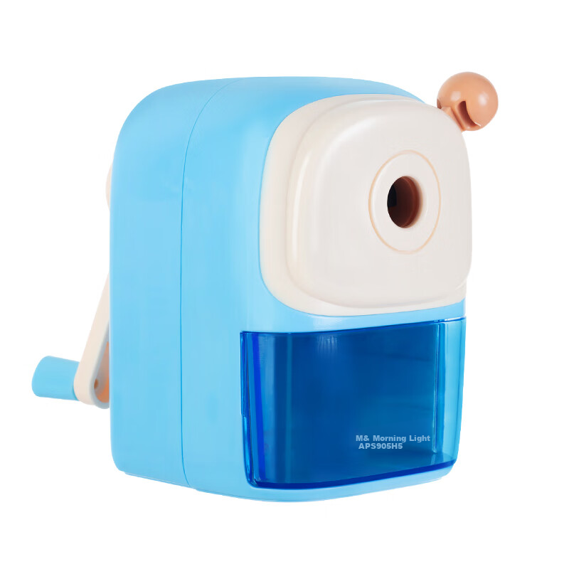 M&G Stationery Large-Aperture Pencil Sharpener, 5 Settings for Thickness, Hand-Cranked Rotary Pencil Sharpener, Can Sharpen Thick Blue Pencils, APS906H5