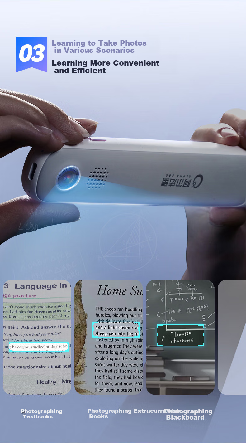 Aerfadan K6 All-Screen Learning Device with Dictionary Pen And English Reading Pen for Primary, Middle And High School Students, Synchronized Across All Subjects, AI Question Answering Pen And Translation Pe 14