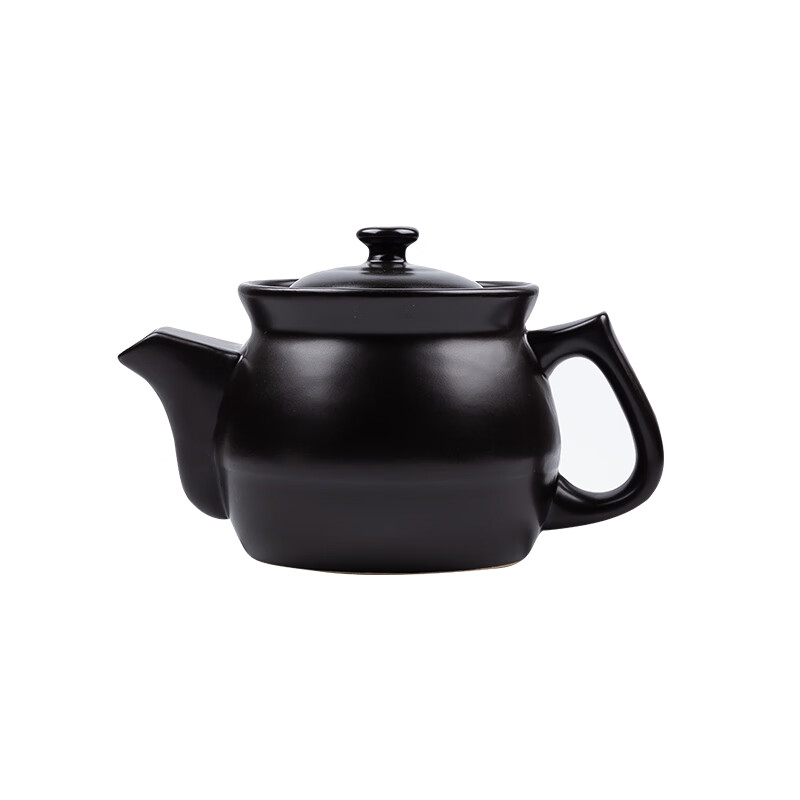 JD Original Ceramic Casserole Pot, Herbal Medicine Decoction Pot for Brewing Tea And Cooking Health-Preserving Cold Tea, Soup Pot Compatible with Open Flame Gas Stove, 3.5L Capacity