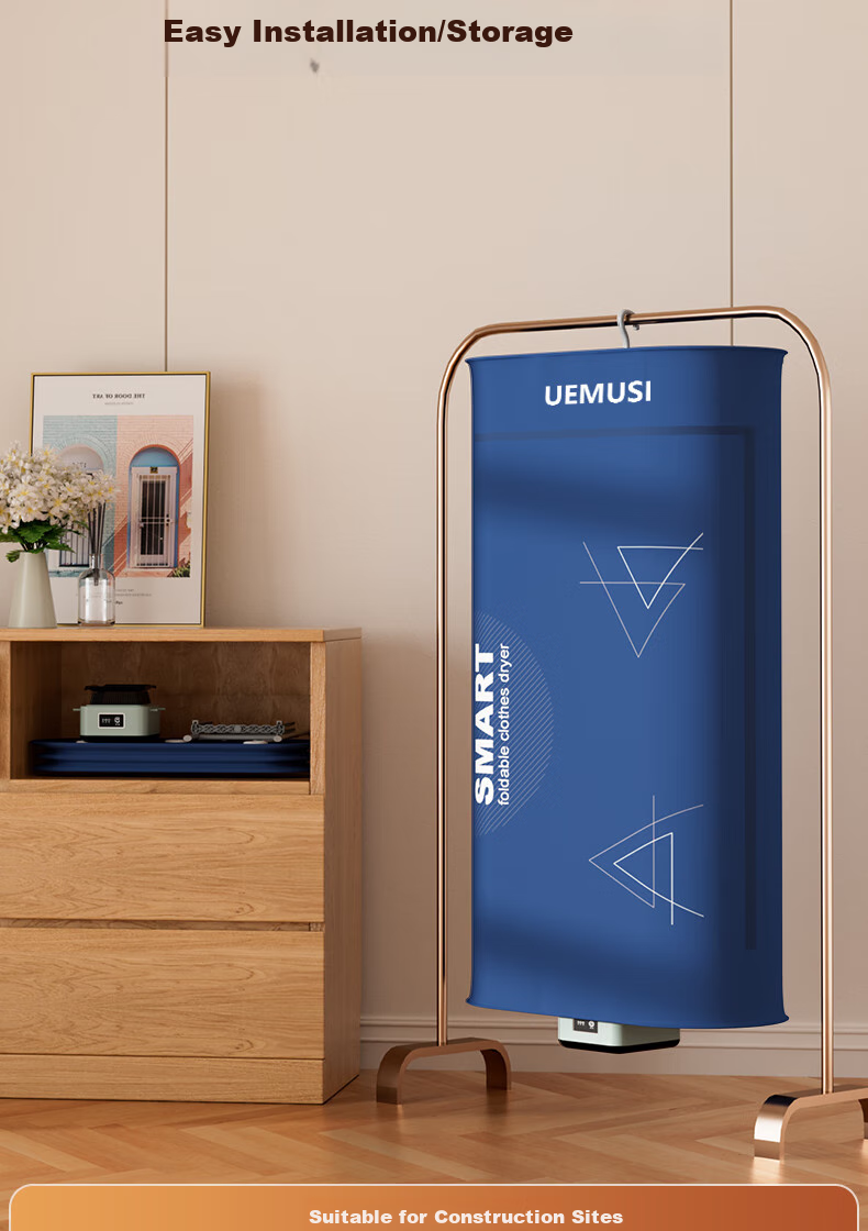 UEMUSI [Portable Hanging Model] Clothes Dryer, Home Use Drying Machine, 120L Foldable Small High-Power Timed Drying Cabinet, Garment Dryer 3