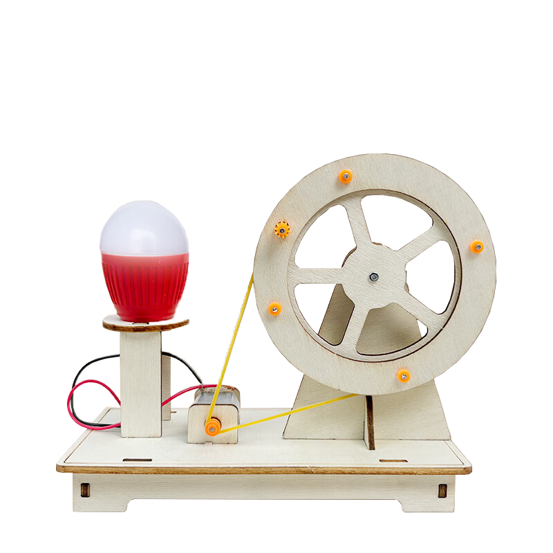 BULUQI Hand-Cranked Power Generation Light Science Experiment Kit, DIY Craft Toy for Boys Aged 3-6, Children's Birthday Gift