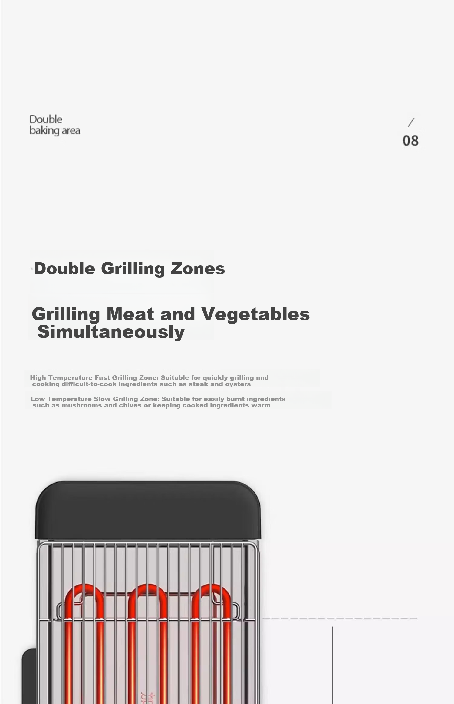 Fastee Electric Grill PLUS Version, Meat Grilling Pan, Home Electric Barbecue Grill, Skewer Machine, 2200W High Power Smokeless Outdoor Electric Grilling Rack for Skewers And Meat, FST-62C 26