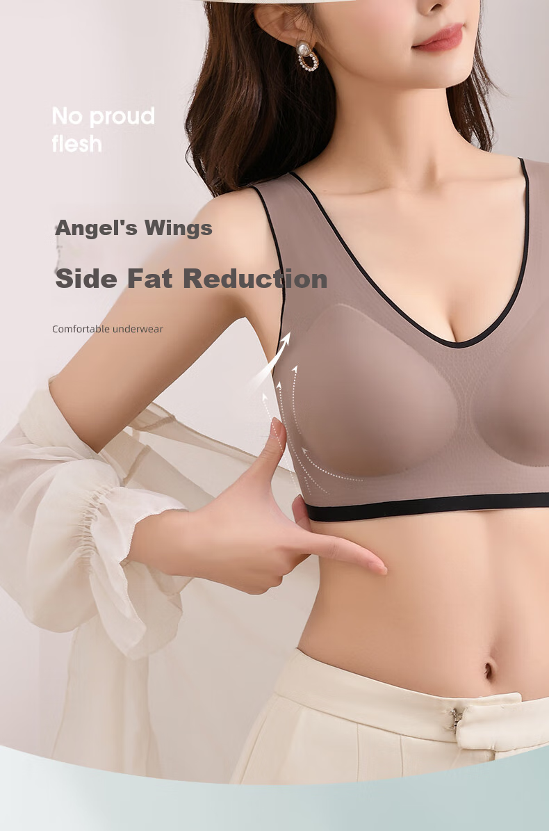 FENTENGCARE Seamless Women's Bra, Push-Up for Small Breasts, Prevents Sagging And Side Bulge, Thin Style YR for Flat Chest 4
