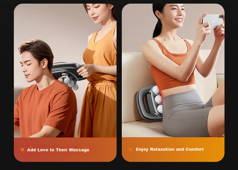 KONKA [Mid-Autumn Festival Gift] Twelve-Head Fully Automatic Massage Gun with Fascia, Full Body Massager, Leg Massager, Cervical And Calf Muscle Massager, Waist Massager, Multi-Head Neck And Fascia Device for Girlfriend 13