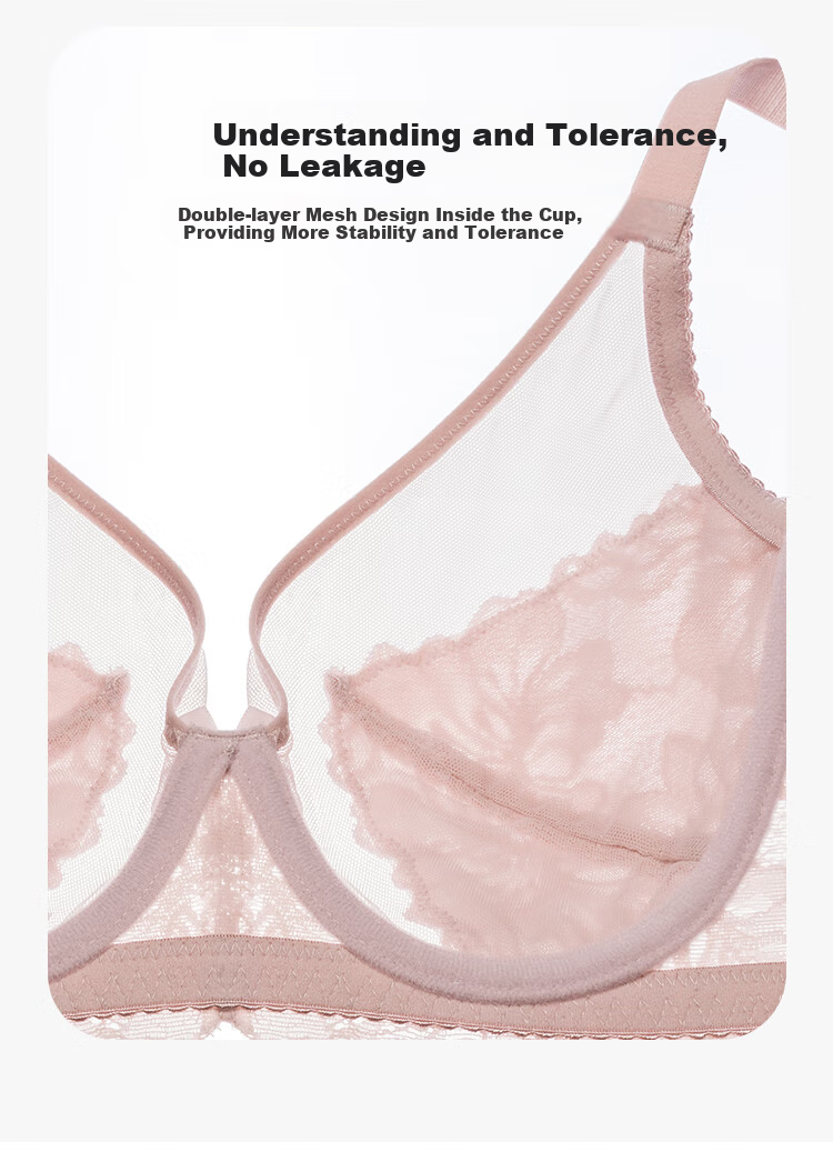 Ordifen 26 New Style Bra, Minimizing for Large Breasts, Full Coverage, Ultra-Thin, Low-Collar, Brassiere Set, Plus Size Women's Bra XB3314 9