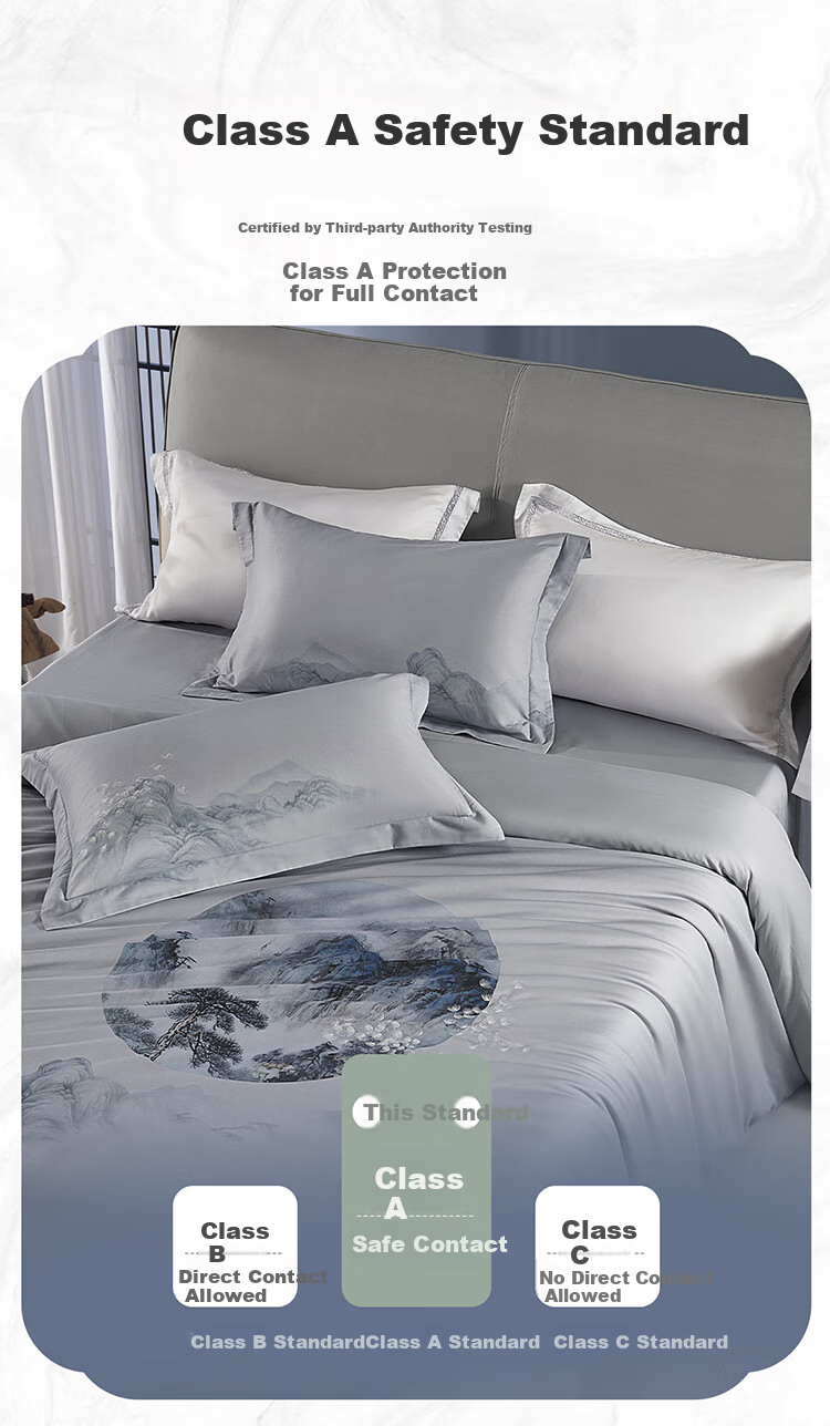 Bailisi Shuixing Jiafang Brand Four-Piece Bedding Set, Pure Cotton Duvet Cover, Bedsheet, Quilt, 100% Long-Staple Cotton, High-End Luxury, for 1.5-Meter Bed 8
