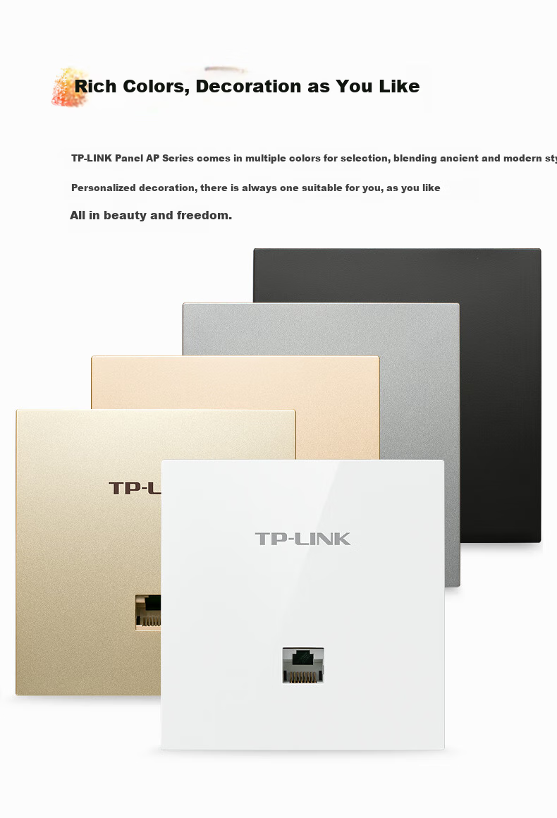 TP-LINK AX3000 Wireless Panel AP Router Set, Whole-House WiFi 6 Mesh Networking, Dual-Band Gigabit, Large-Sized Home, Distributed 1-To Silver Easy-Expand Ultra-Thin Kit 13