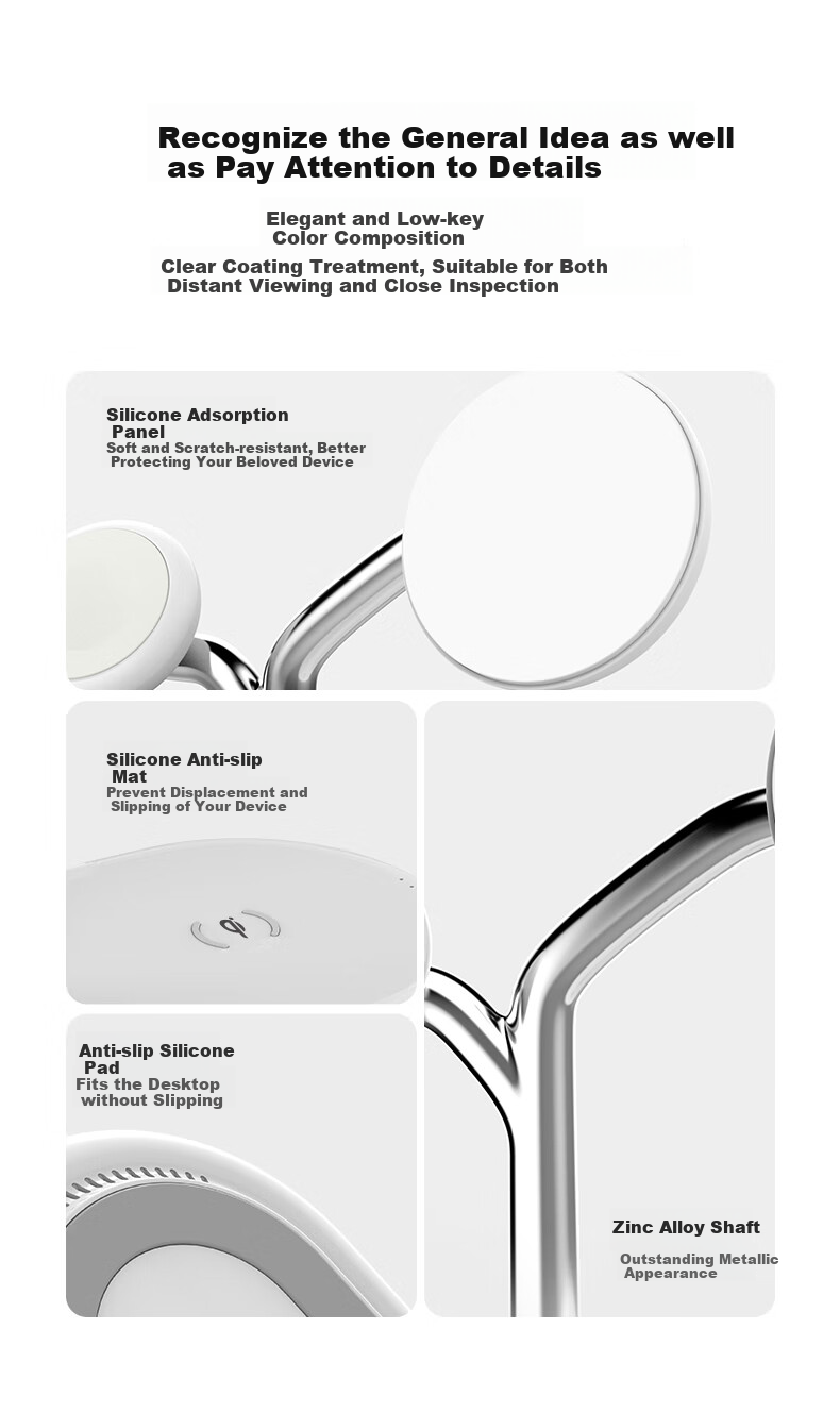 GDGO [Apple MFi Dual Certified] Apple Three-In Wireless Charger, MagSafe Magnetic S12 Watch Four-In MFM Stand, Compatible with 18/17 Pro Max/Air 16