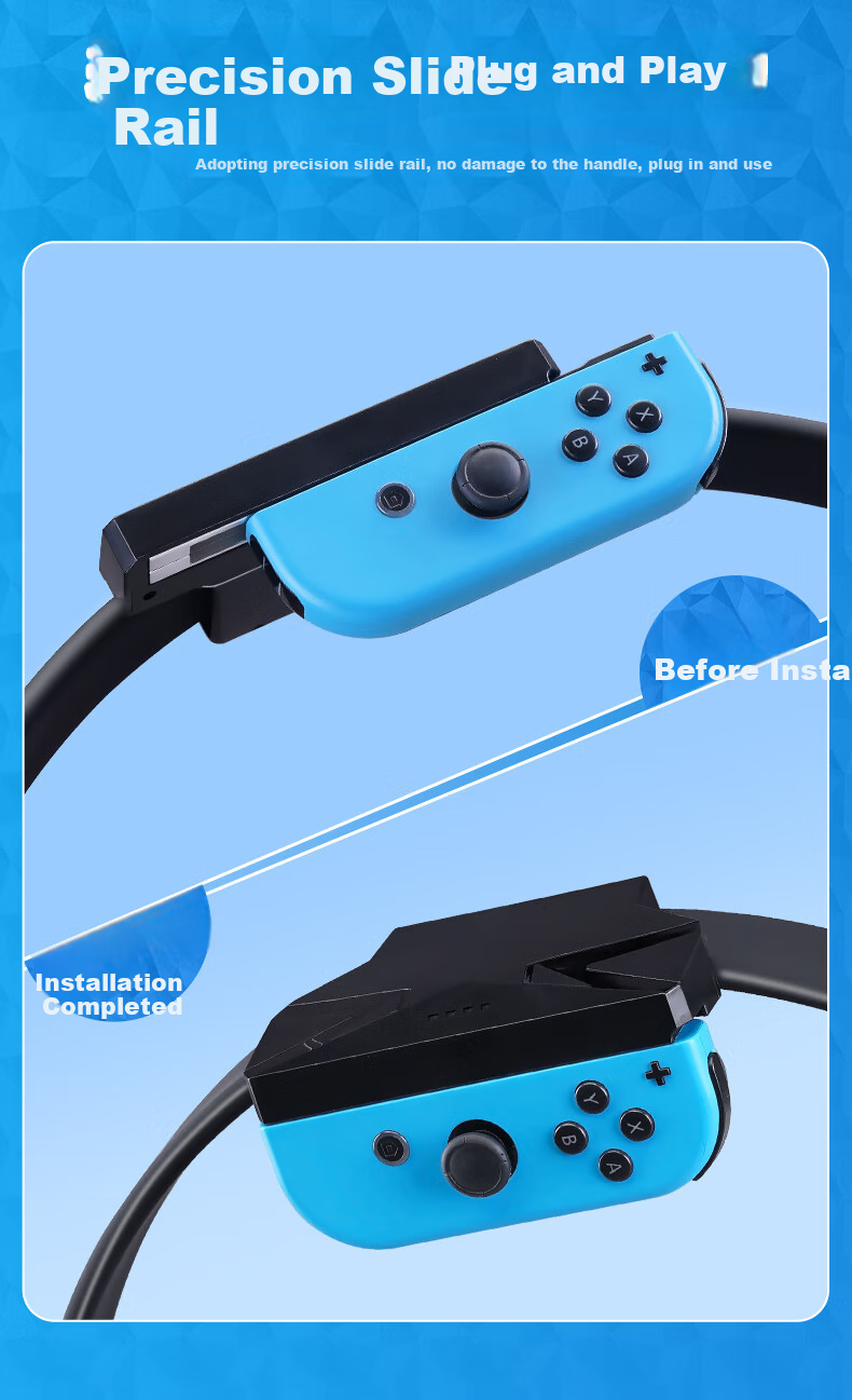 Jemdo Nintendo Switch 2 Motion Sensor Accessory Sports Kit Full Set Family Bundle Sports Games Aerobic Boxing Grip Steering Wheel NS2 Wrist Strap Full Accessories 5