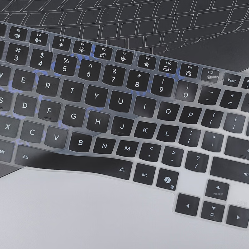 Jiasu Lenovo Legion Y7000P/R7000P 2026/25 Model Black Rubber Keyboard Cover, Laptop Keyboard Protective Film, Black Waterproof And Dustproof Cover, Non-Fall 3