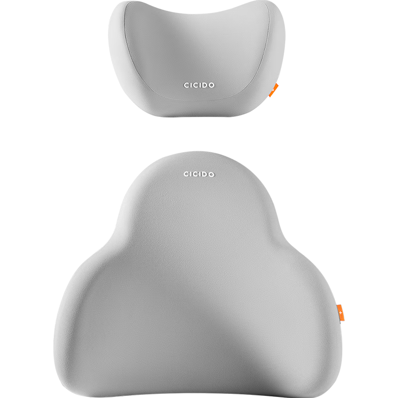 CICIDO Car Headrest, Summer Lumbar Support Set, Neck Pillow for Vehicles, Seat Cushion, Driving Waist Protector, Tesla