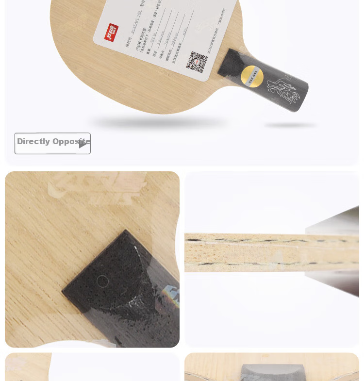 DHS Kuangbiao Wang Wang Chulin Same Model Blade, Built-In Carbon Fiber Table Tennis Blade, Table Tennis Racket, Penhold Grip FL 6