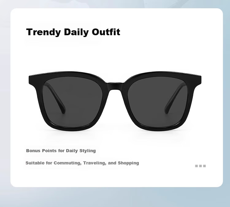 GOGOSOON Internet-Famous GM Sunglasses for Women, 2025 New High-End Square And Round Face Sunglasses, UV Protection, Suitable for Nearsighted Glasses, Men's Sunglasses 7