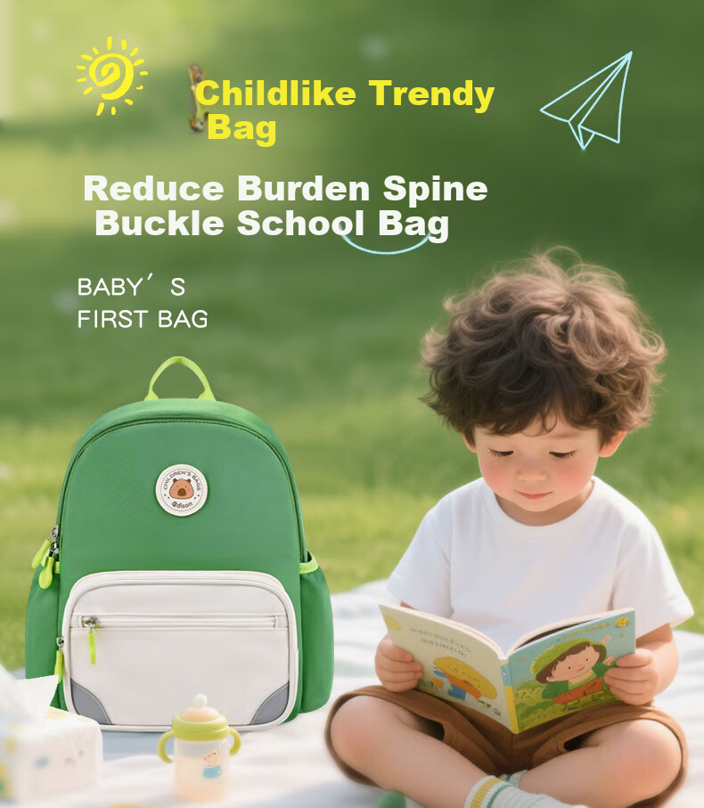 Edison Inventor Kindergarten Backpack Preschool Elementary School Grades 1-3 Children's Backpack Boys Girls Small Backpack L32-3 Pink 1