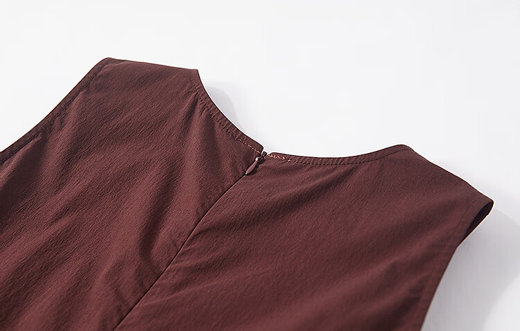 Demna【Cloud Oxygen Cotton Air Skirt】Summer Irregular Design Round Neck Sleeveless Elegant Women's Bud Dress 3