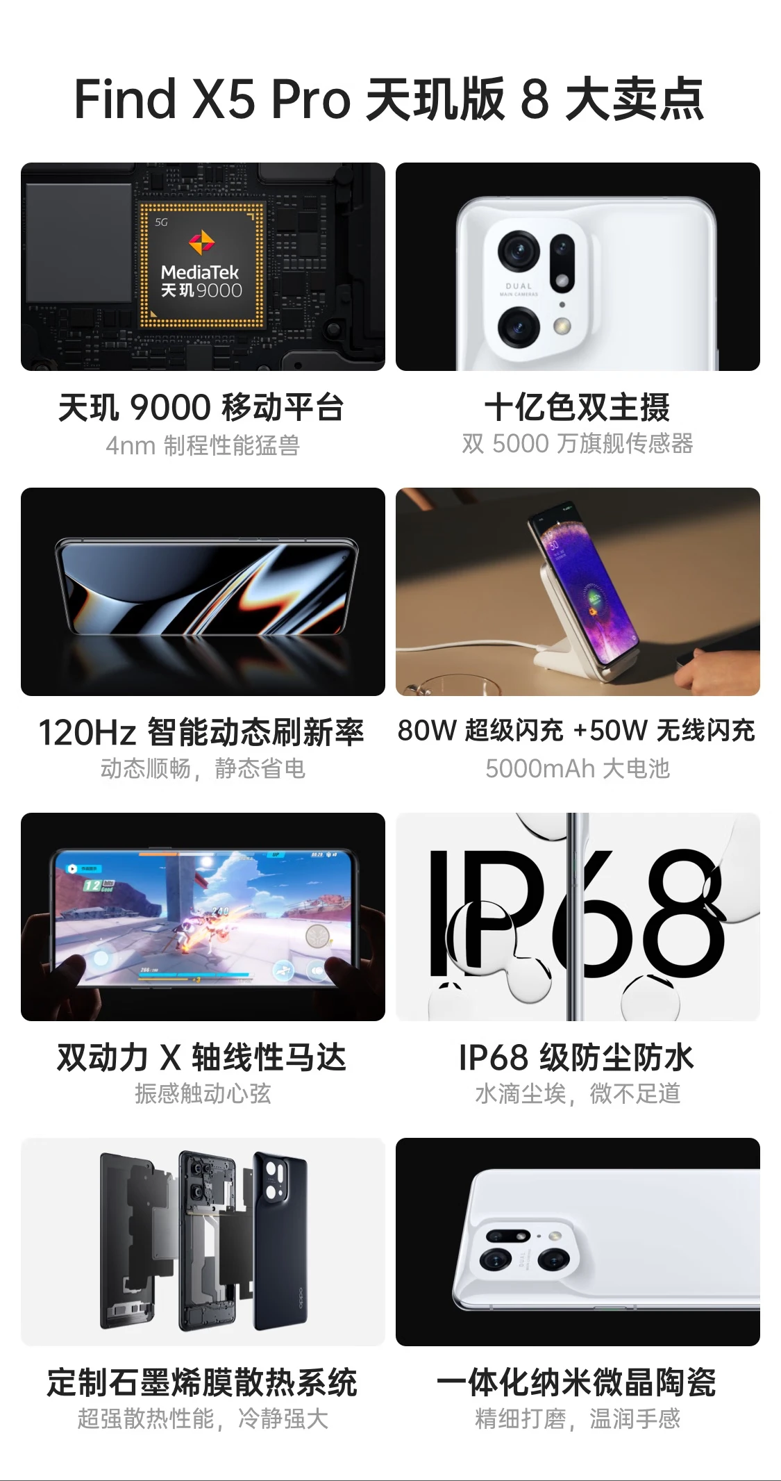 OPPO Find X5 Pro Dimensity Edition 12GB+256GB Black Glaze Dimensity 9000 50MP Dual Main Camera 2K 120Hz Smart Refresh Rate 80W Flash Charge 5G Mobile Phone OPPO Find X5 Pro Dimensity Edition 12GB+256GB Black Glaze Dimensity 9000 50MP Dual Main Camera 2K 120Hz Smart Refresh Rate 80W Flash Charge 5G Mobile Phone