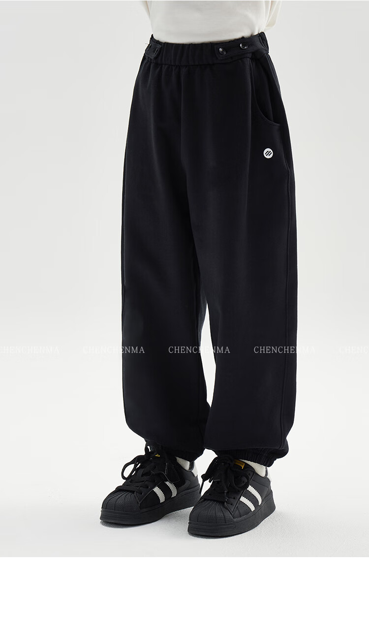 Chenchenma [Free Travel] Children's Autumn Elastic Sweatpants, Adjustable Waistband, Casual Boys' Trousers 19