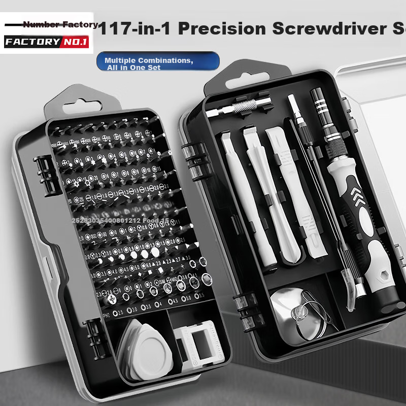 Yihaogongchang Screwdriver Set, 117-In Laptop Disassembly Tool, Phillips And Flathead Multi-Functional Precision Screwdriver Set