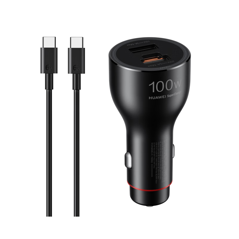 HUAWEI Car Charger, 100W Super Fast Charging, MateXTs Original Accessory, Compatible with HUAWEI Pura80/HUAWEI Mate80/Apple IPhone15/16, Phones And Laptops