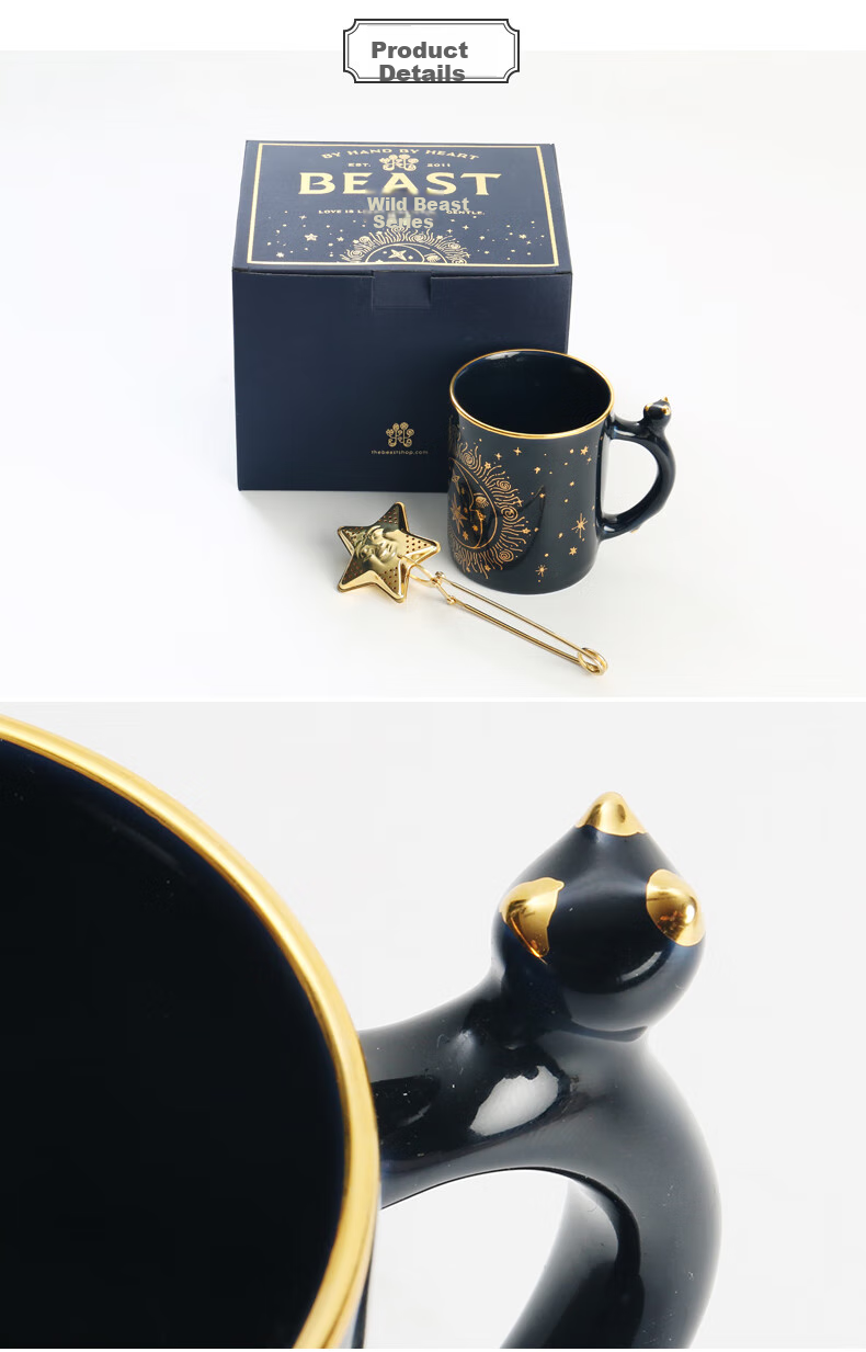 THE BEAST Bone China Mug, Grass Green Gift Box Cup, Water Cup, Mid-Autumn Festival Birthday Gift, Souvenir 2