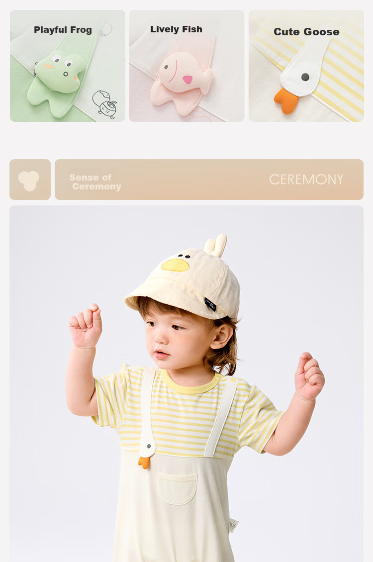 Balabala Baby Newborn Romper Jumpsuit Outfits Summer 2025 [Mall Same Style] 200225120201 6