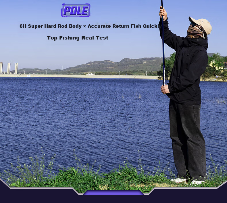 Jinglang 3.6-Meter Fishing Rod, Portable Short Section Stream Rod, 19 Sections 6H Lake And Reservoir Fishing Rod, Versatile Big Fish Fishing Pole, Fishing Tackle 9