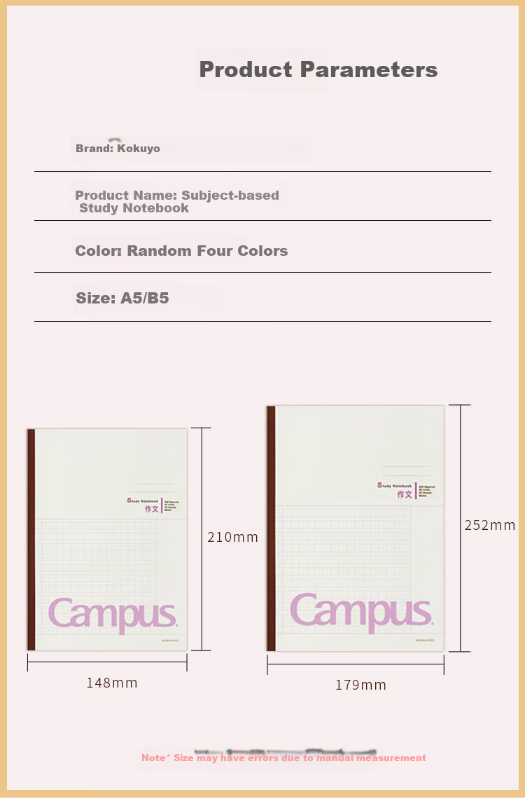 KOKUYO Campus Wireless Binding Notebook, Soft Cover Notebook, Glue-Bound Notebook, Memo Pad, A5 Size, 60 Sheets, 3 Books, WCN-CNB3634 2