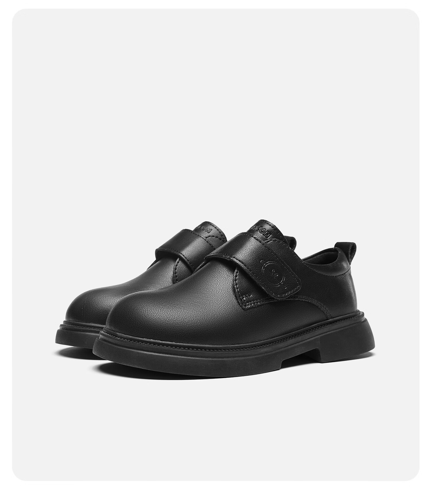 Eierkang Black Leather Shoes Essential Boys' School Shoes Campus Performance Leather Shoes Casual Little Gentleman Ceremony Shoes Black Size 37 3