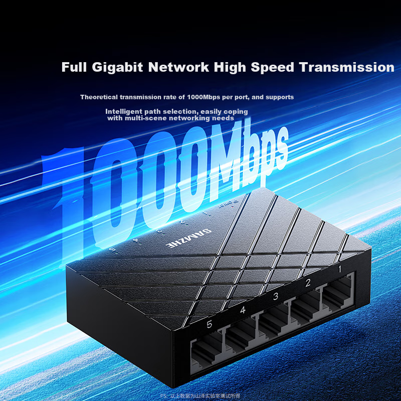 Gigabit Ethernet-коммутатор SAMZHE SZ-HJQ05, 5 портов, неуправляемый, для дома и офиса