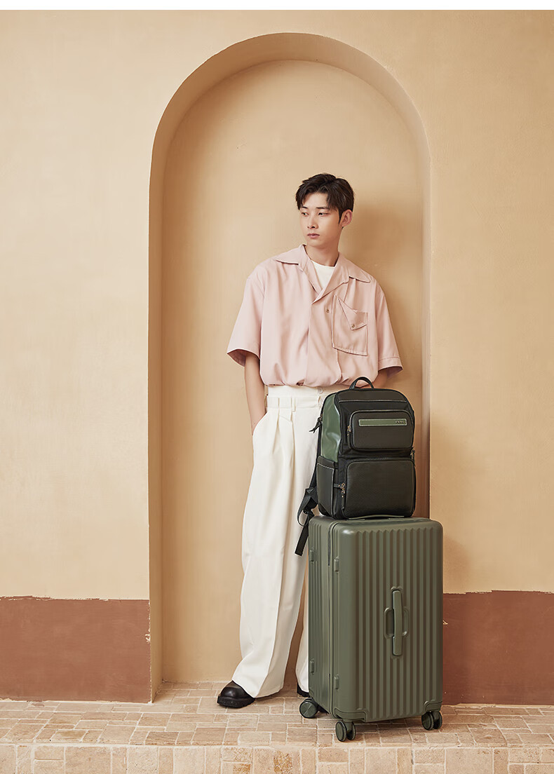 KALA·Y Luggage, 28-Inch Large Capacity Cube Suitcase, Trolley Case for Men And Women, Travel Suitcase for College Students, Dormitory Lockable Suitcase 14