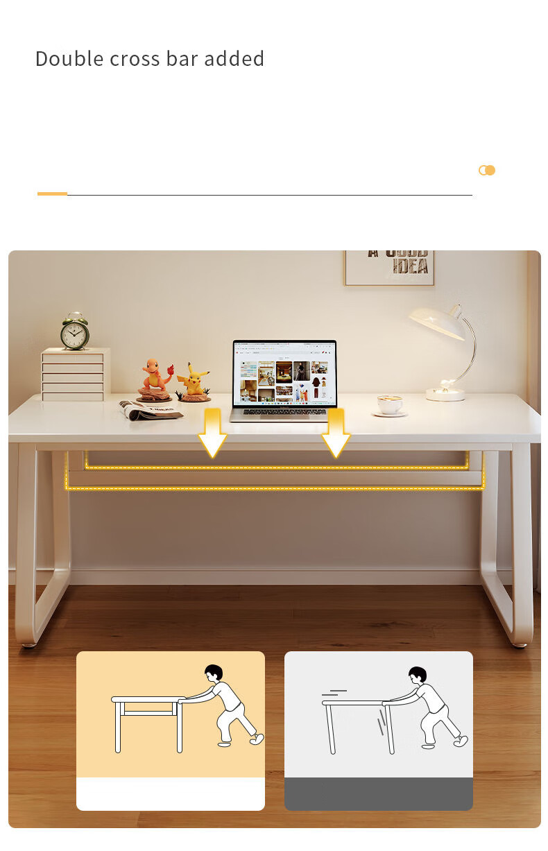 Churong Computer Desk, Desktop Study Table for Home Use, Simple Bedroom Learning Desk, Writing Desk, Office Desk, Gaming Table BGZ786 7