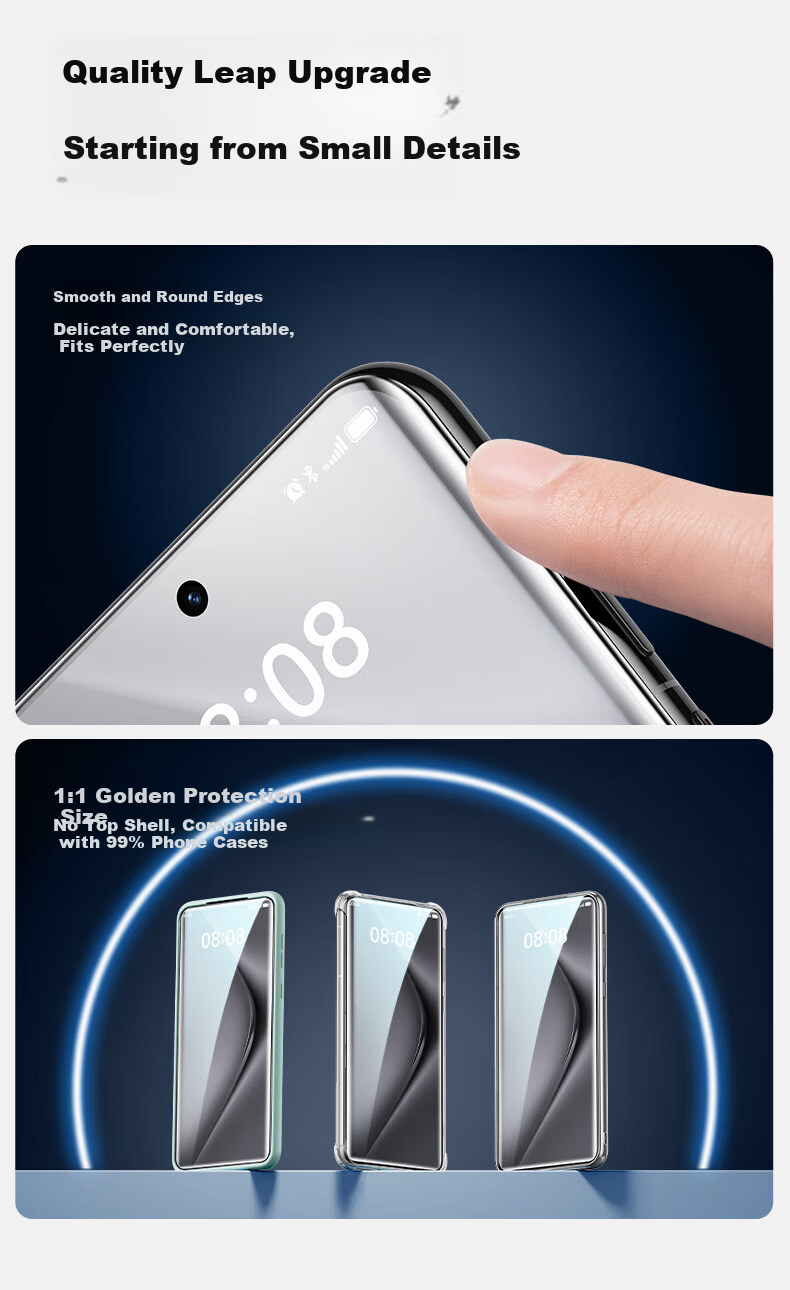 Shanmo Privacy Screen Protector for Huawei Pura70Pro And Pura70Ultra, Easy Installation Microcrystalline Anti-Fingerprint Anti-Drop Touch-Sensitive Scratch-Resistant Protective Film for Privacy Protectio 15