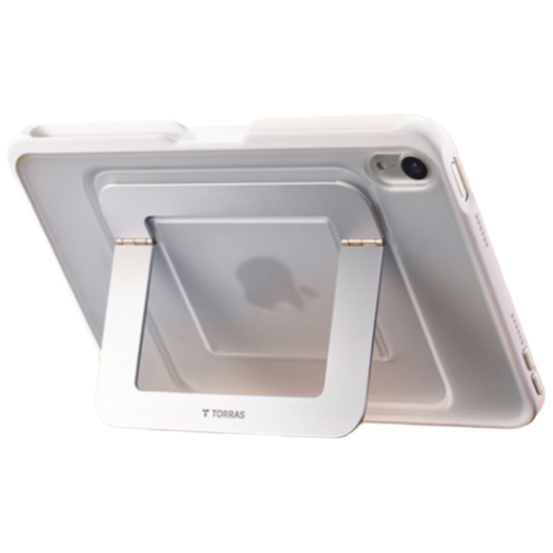 TORRAS Stand Case [2025 Top Configuration] Compatible with IPad Air 7, Protective Case for IPad Air 6/5/4, Shockproof Apple Tablet Dual Stand Protective Case, White