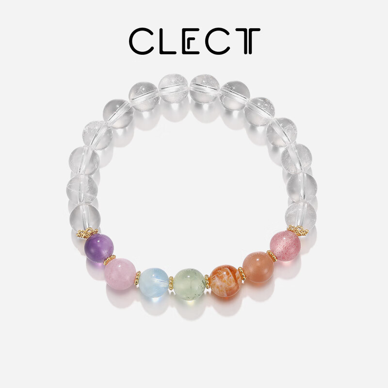 Clect Heili Seven-Star Bead Bracelet for Women, Versatile Crystal Hand Jewelry with Chinese Style, Light Luxury Accessory, Birthday Gift for Girlfriend