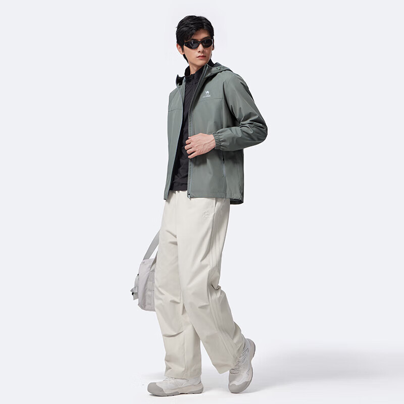 CAMEL Sports Jacket, New Style for Men And Women, Spring And Autumn Hooded Casual Versatile Jacket, Outdoor Water-Resistant Single-Layer Windbreaker