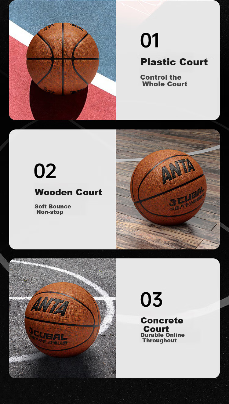 ANTA No. 5 Basketball, Indoor And Outdoor Wear-Resistant PU Basketball, for Youth And Students, No. 5 Official Competition And Training Basketball 11