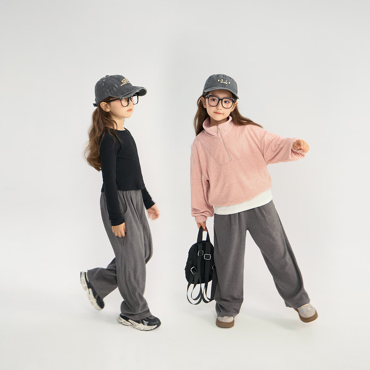 Chenchenma [Super Comfortable] Girls' Spring And Autumn Casual Straight-Leg Pants, Parent-Child Outfit, Children's Loose Floor-Length Trousers