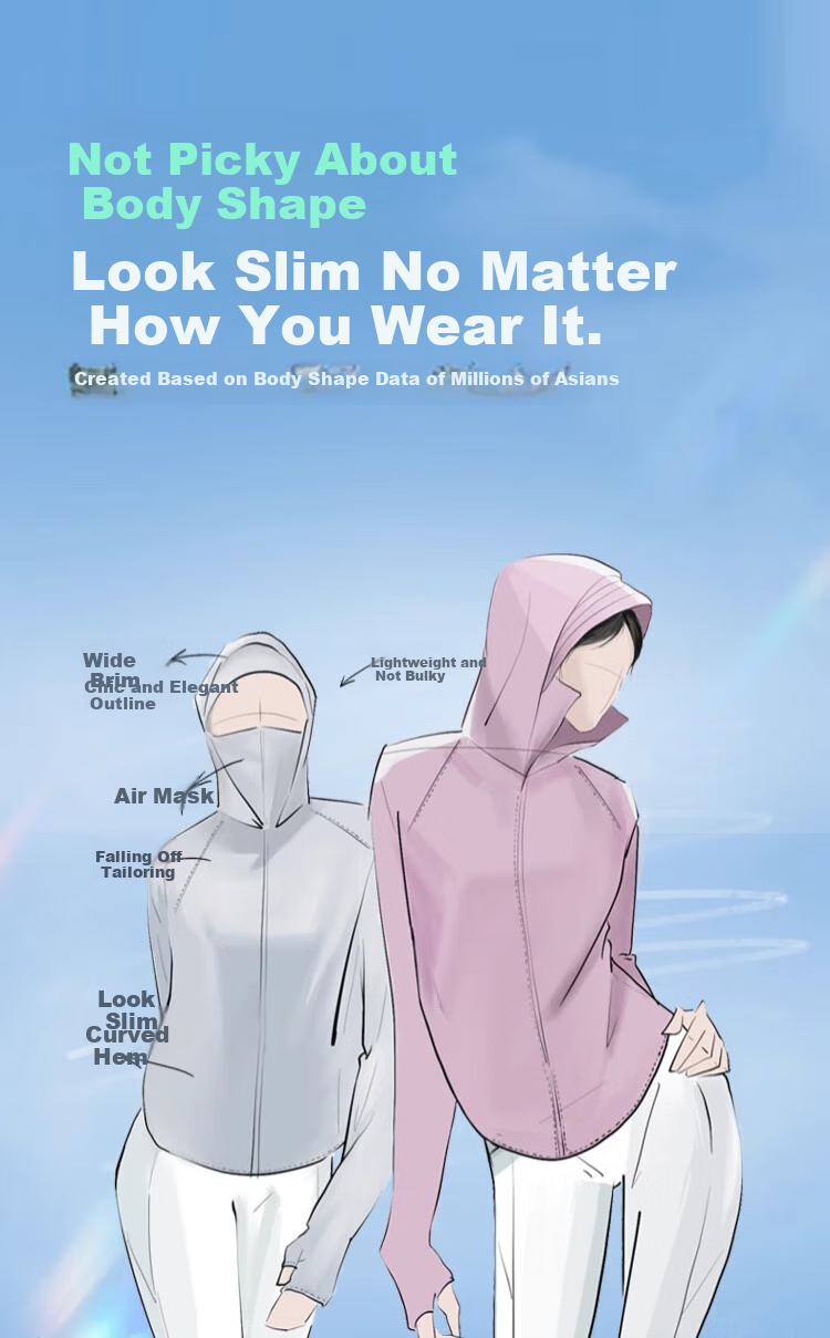 Xiongmaoxiangban Ice Silk Sun Protection Clothing for Women And Men, UV-Resistant, Summer 2025 New Style, Loose-Fitting Breathable Thin Sun Protection Garment for Both Sexes 13