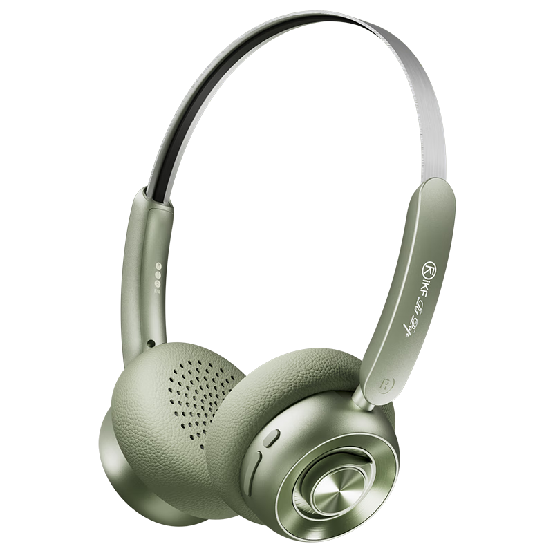 IKF R1 Pop Over-Ear Bluetooth Headphones with HiFi Sound Quality Certification, Spatial Audio Effects, E-Sports Gaming, Sports Photography, High Aesthetic Value Wireless Earphones, Olive Gree