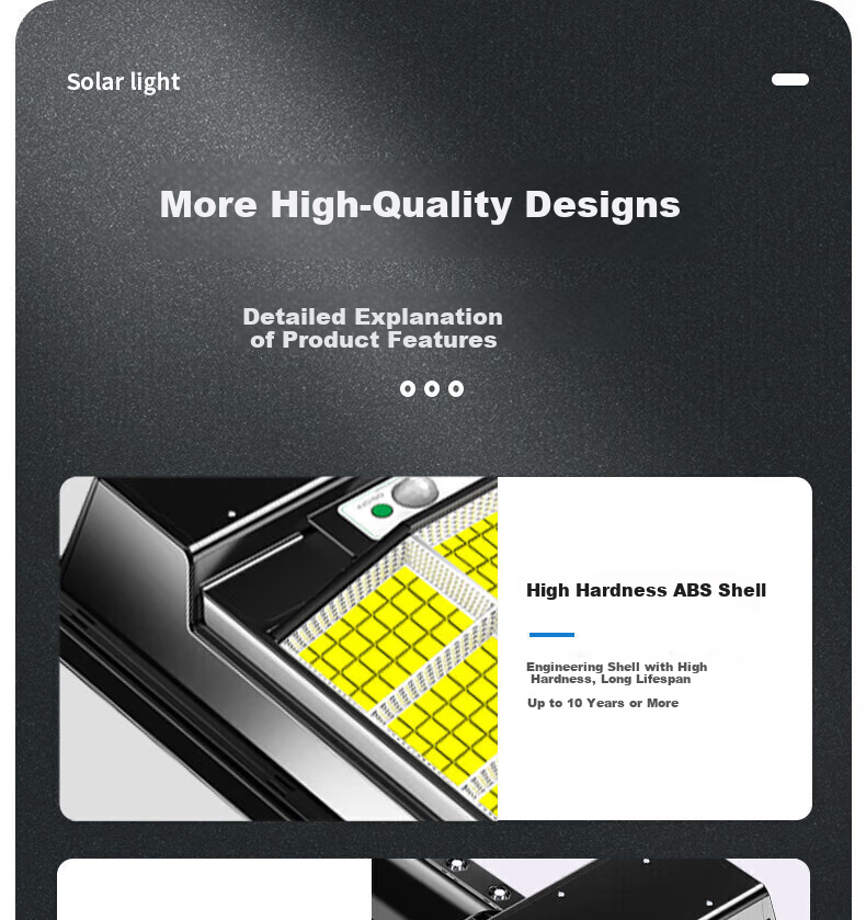 Bolanger Solar Outdoor Lighting, Garden Light, Rural Household High-Power Sensor, Ultra-Bright LED Waterproof Yard Street Light 23