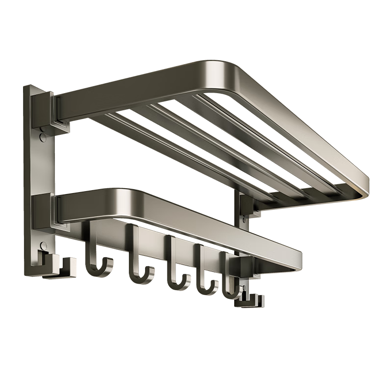 Baihan Towel Rack, No Drilling Required, Bathroom Storage Shelf, Bathroom Accessories, Toilet Towel Rack Set, Bathroom Storage for Washrooms